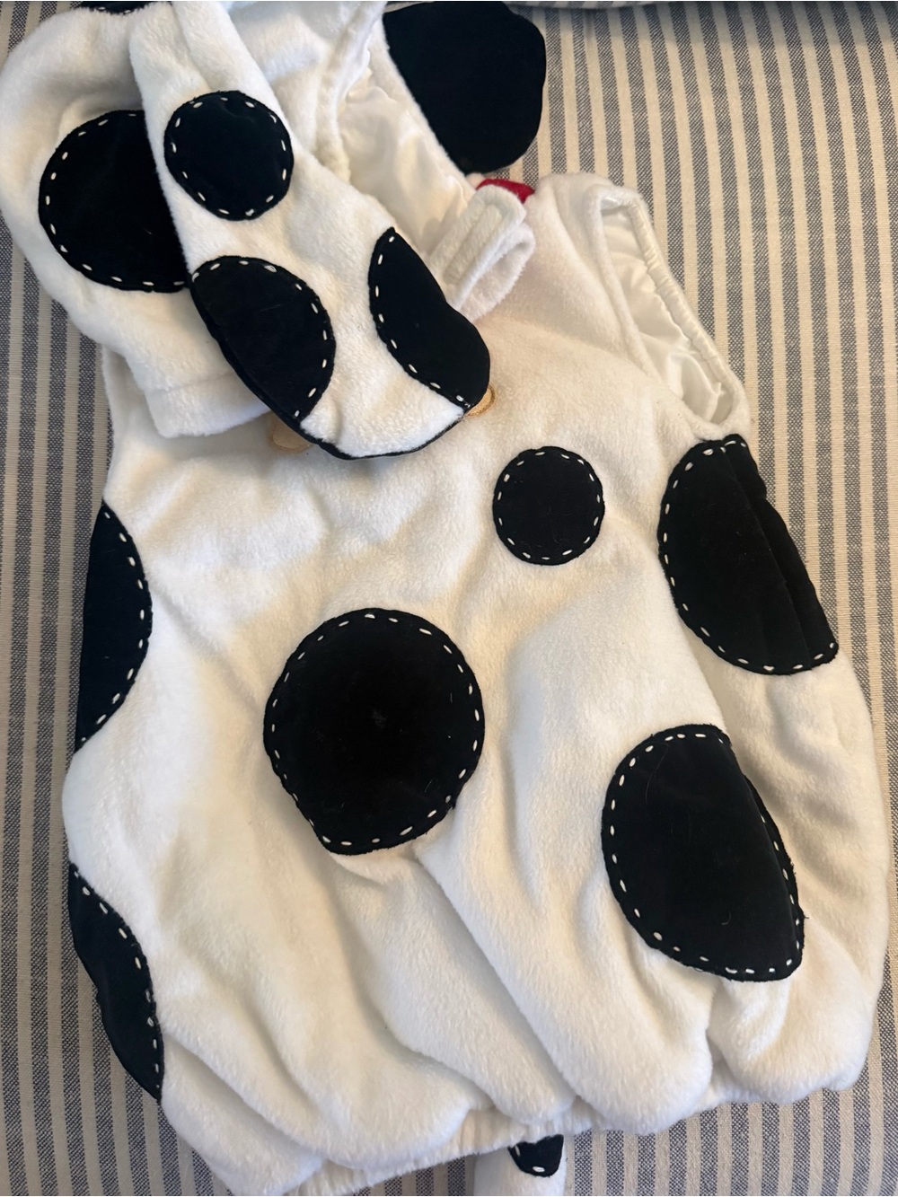 Black & White Polka Dot Plush Costume